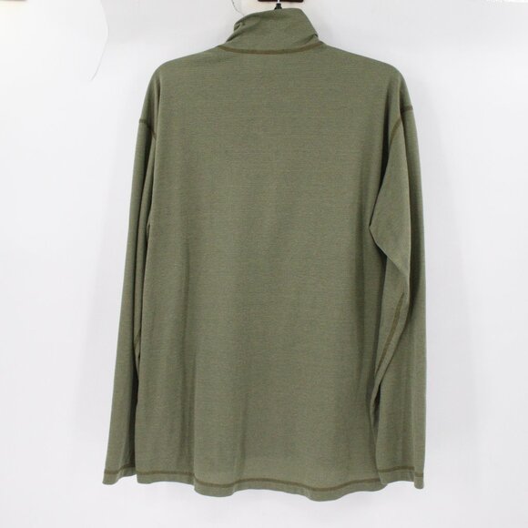 Vintage Patagonia Capilene Baselayer Pullover mens XL half zip green Made in USA - Picture 8 of 11